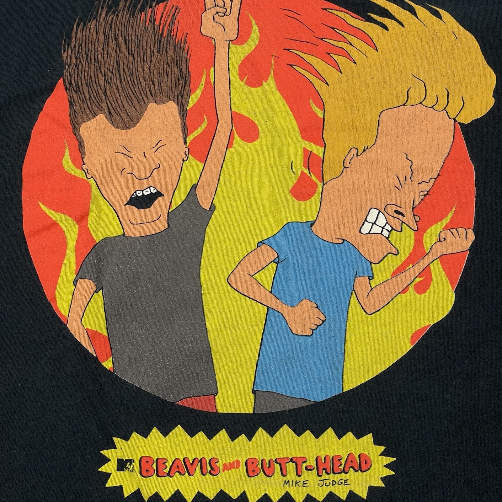 beavis and butthead Impact Merchandising Rocking on Helle Black T-Shirt Men’s XL