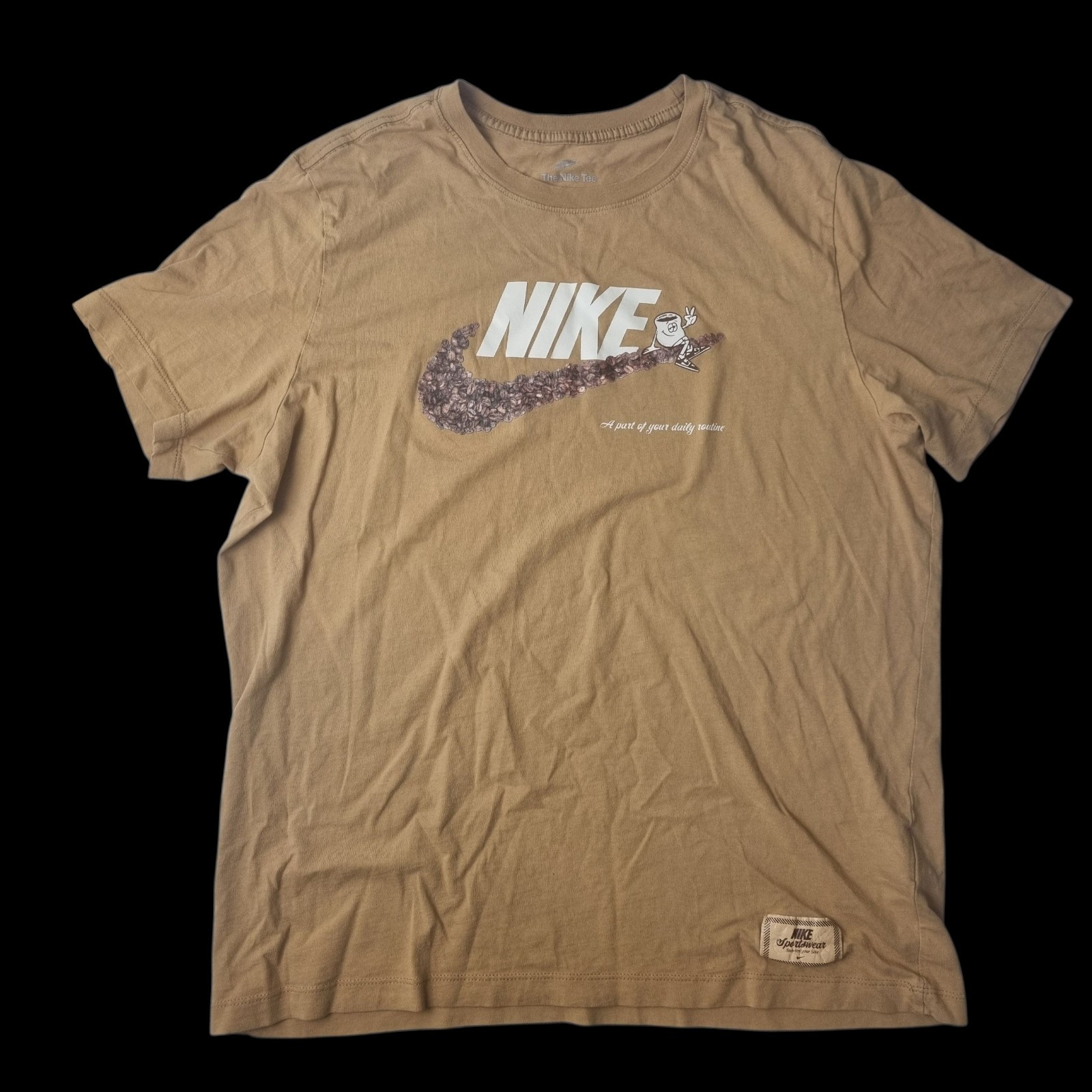The Nike Coffee A part of your daily routine T shirt Men’s Large Brown