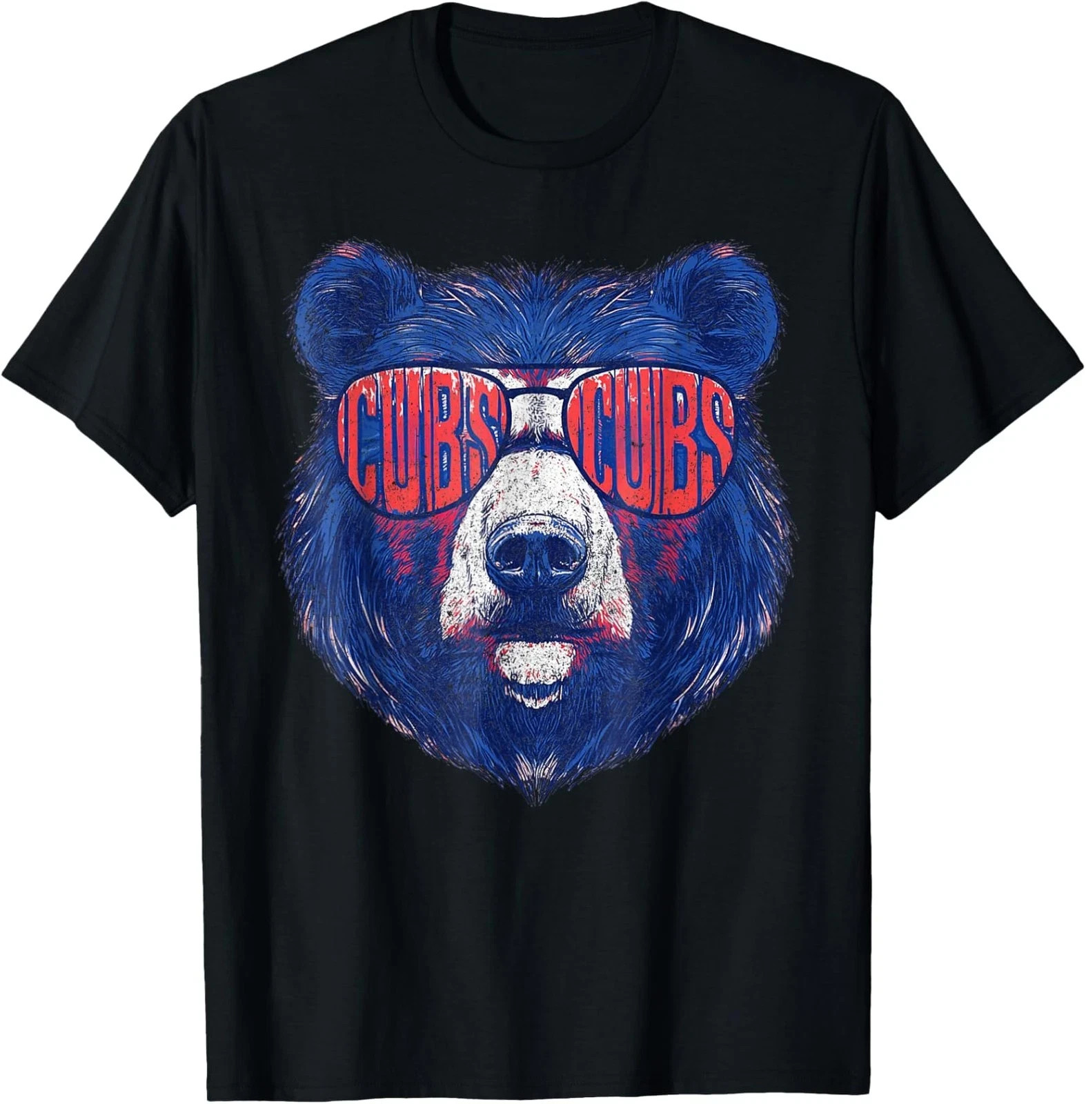 Bear Cubs Wearing Sunglasses Vintage Design Unisex T-Shirt