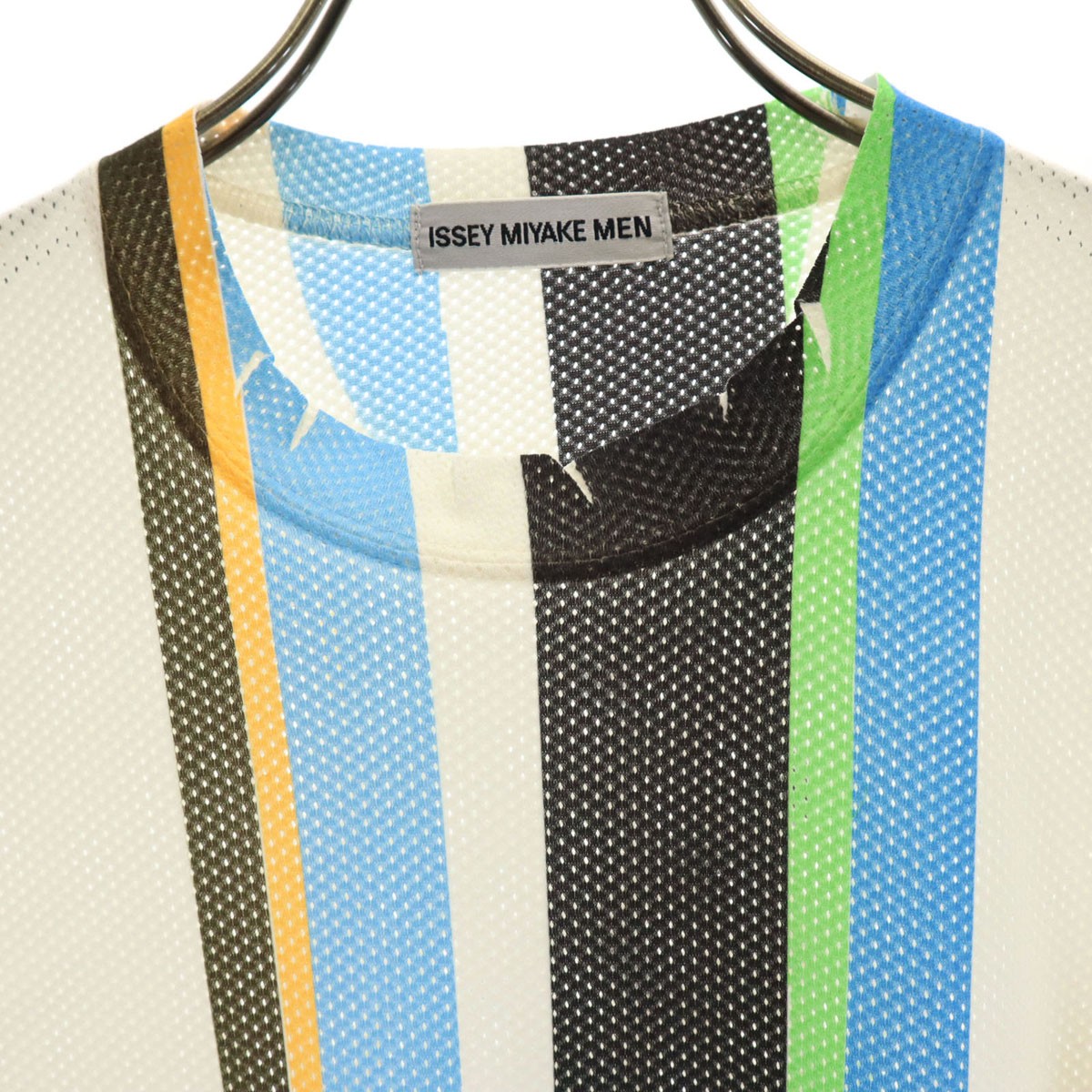 ISSEY MIYAKE MEN made in Japan Short sleeve mesh T-shirt F Ivory Men’s