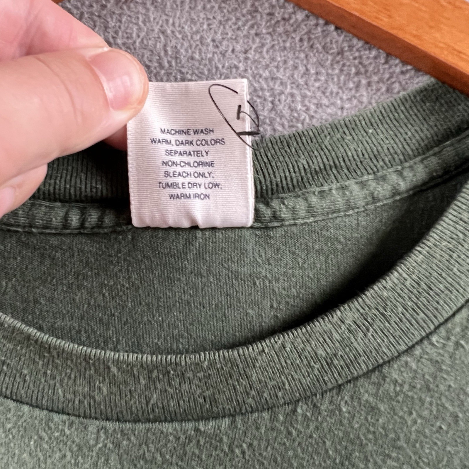 Vintage GAP Pocket Shirt Mens XL Green Blank Single Stitch 90s Essential Grunge