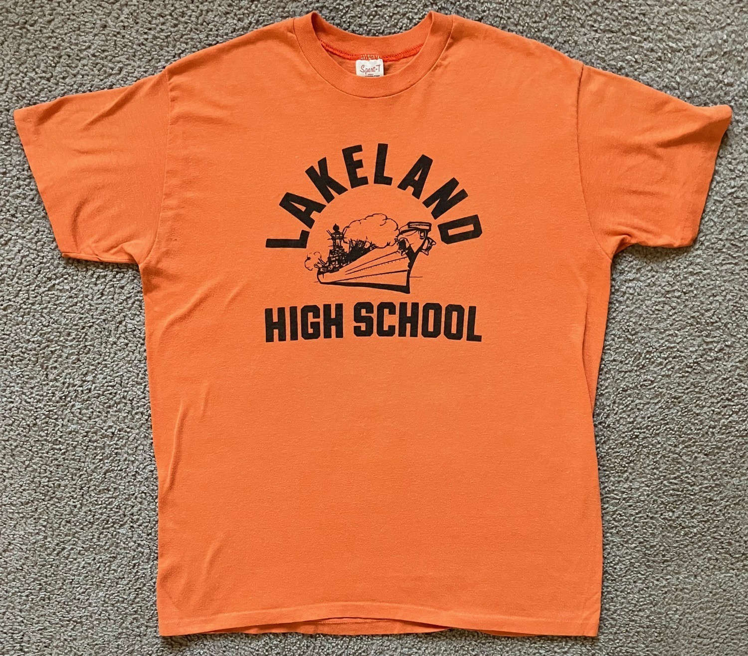 Vtg 1980’s Lakeland High School Sport T by Steadman T Shirt XL (fits like a Med)