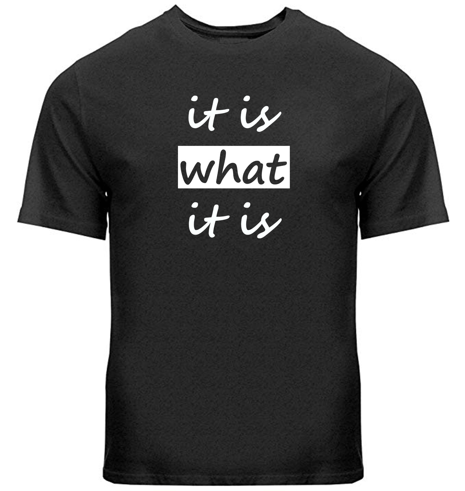 its is what it is Tee Shirts Sarcastic T-Shirt Funny Humor Inspirational Slogan