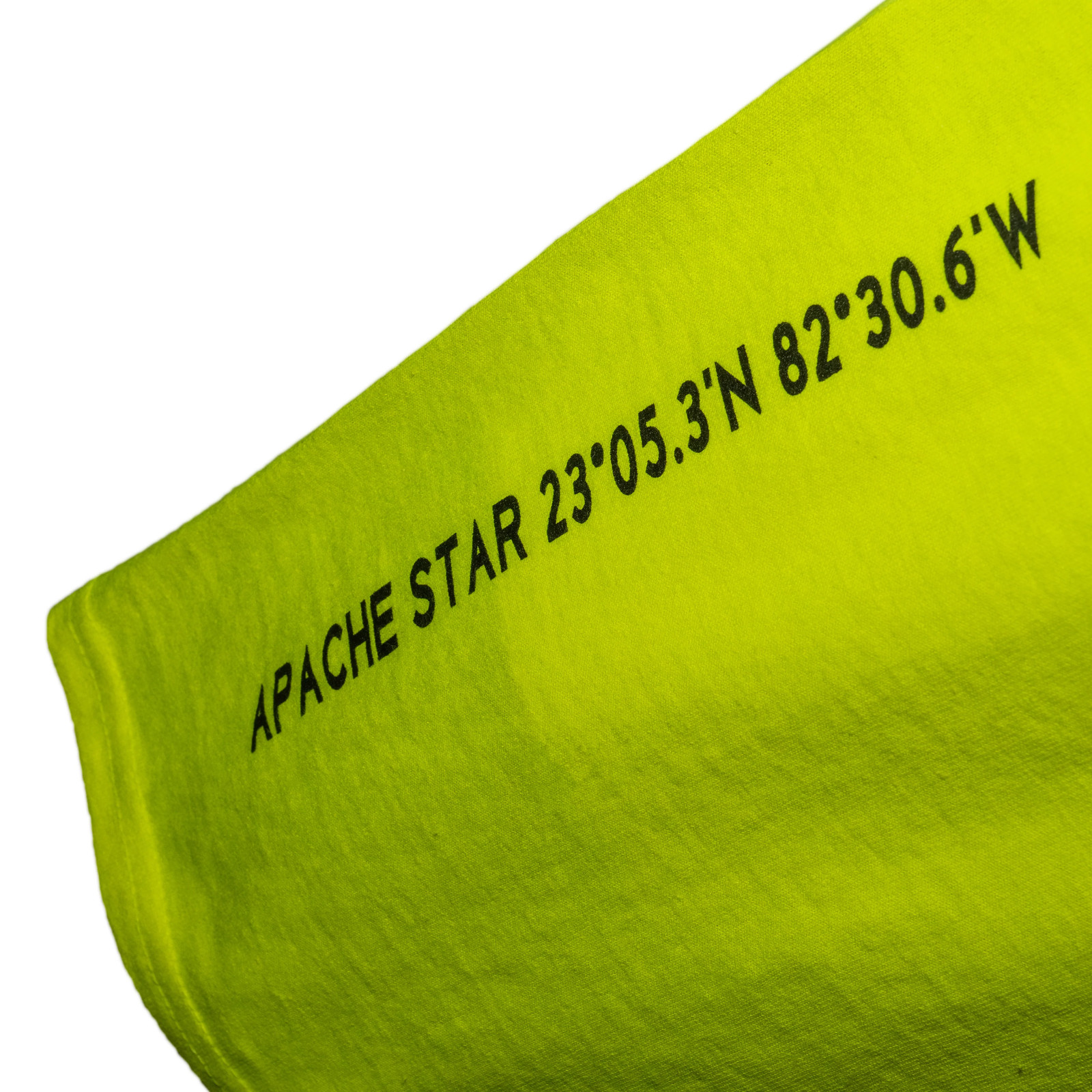 Official World Speed Record Apache Star Tee | Cotton/Performance | Safety Green