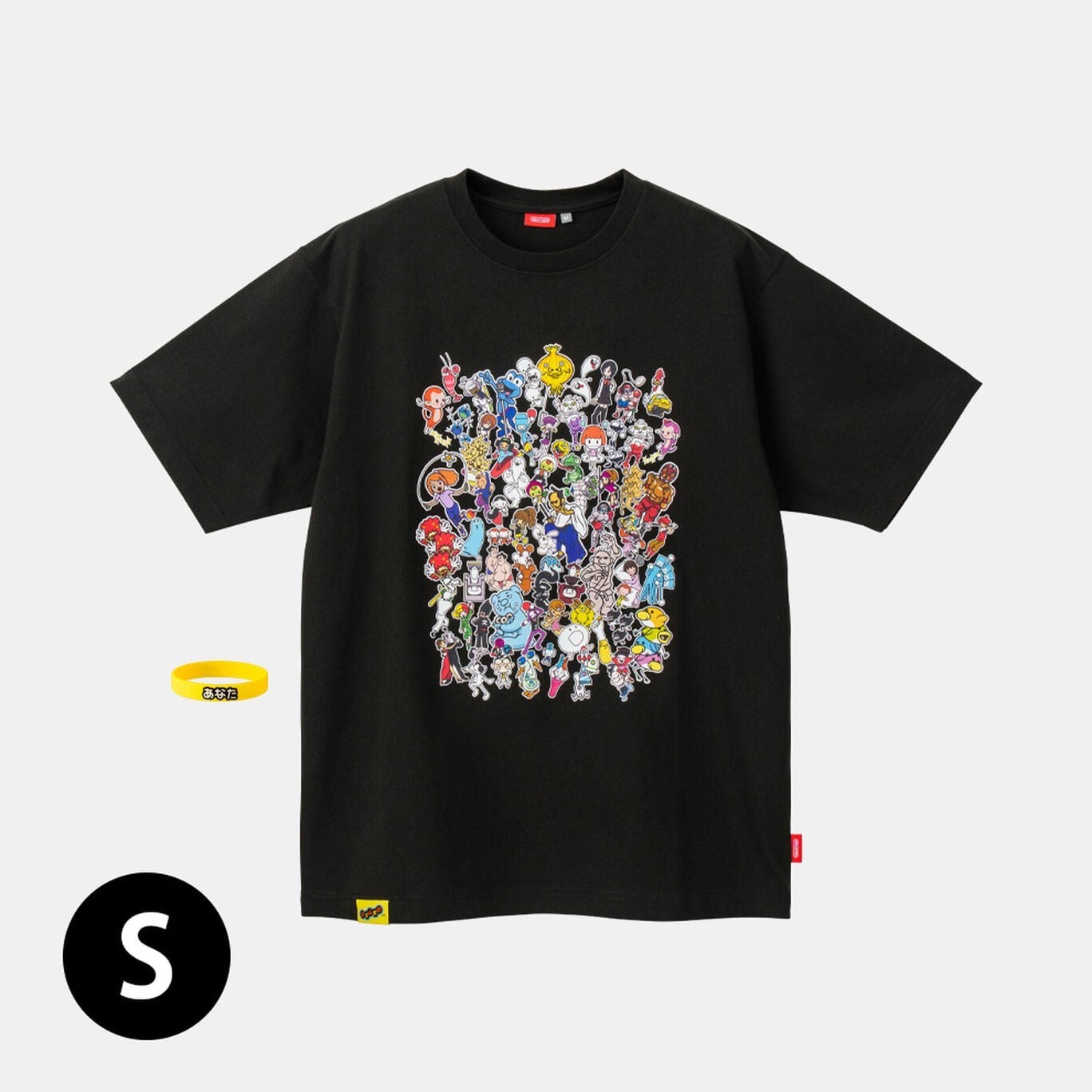 Nintendo TOKYO Rhythm Heaven T-Shirt with Silicone Band Limited Edition Japan