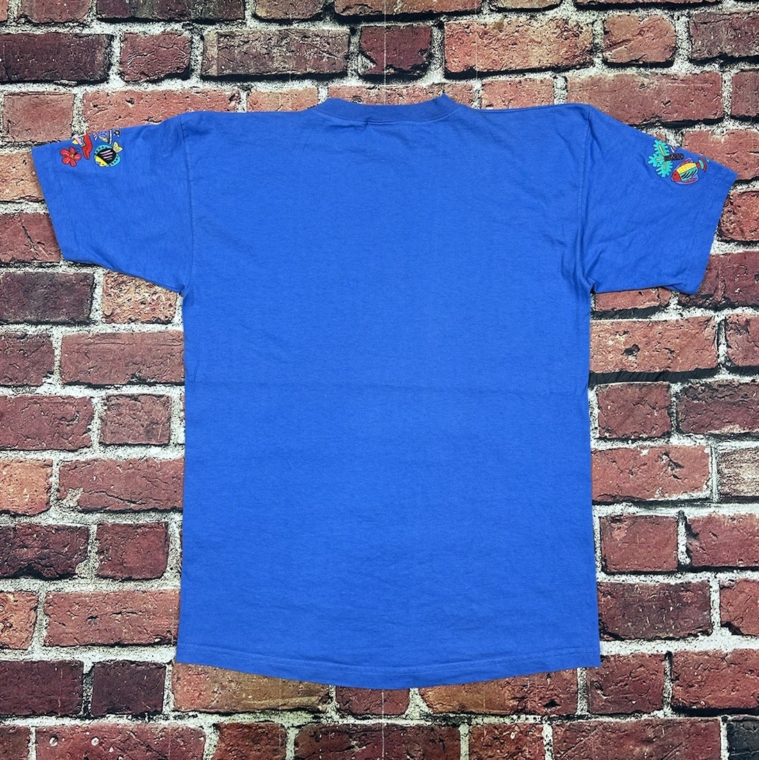 Vintage Viva La Wombat T Shirt California Beach Fish Art Tee 90s Made in USA XL