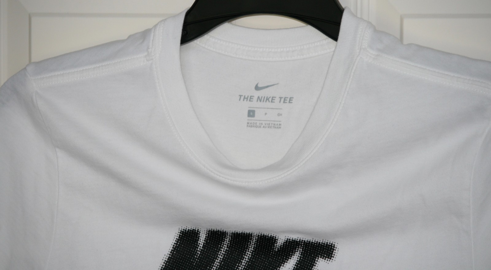 Nike Air Graphic Tee Shirt White Black Orange Size Small 100% Cotton ShortSleeve