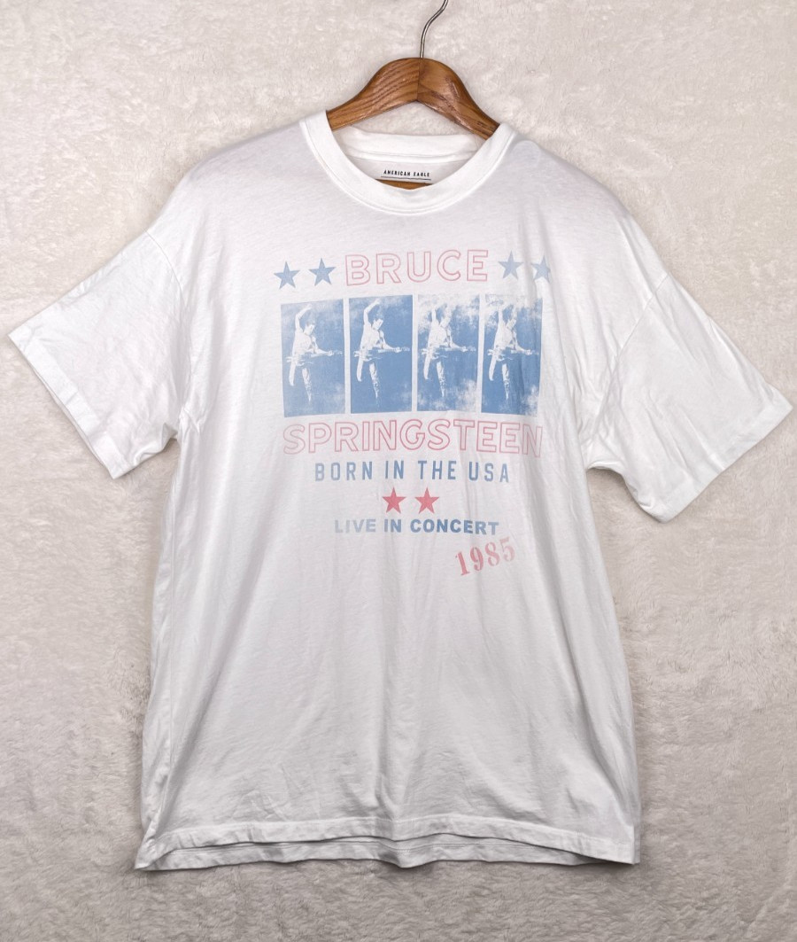 Bruce Springsteen 2024 “Born in the USA” American Eagle Band T-Shirt Unisex Med*