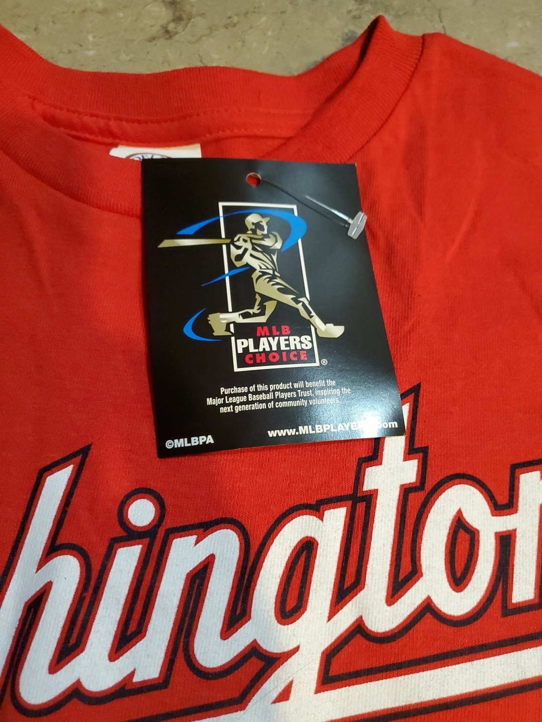 MLB Players Choice Washington Nats Red T-Shirt XL Harper #34
