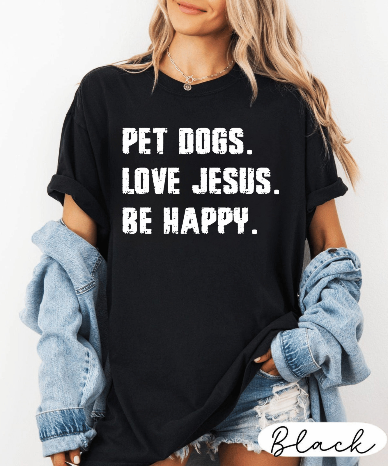 Funny Dogs and Jesus Tee Christian Dog Lover Shirt Gift for Dog Mom Unisex