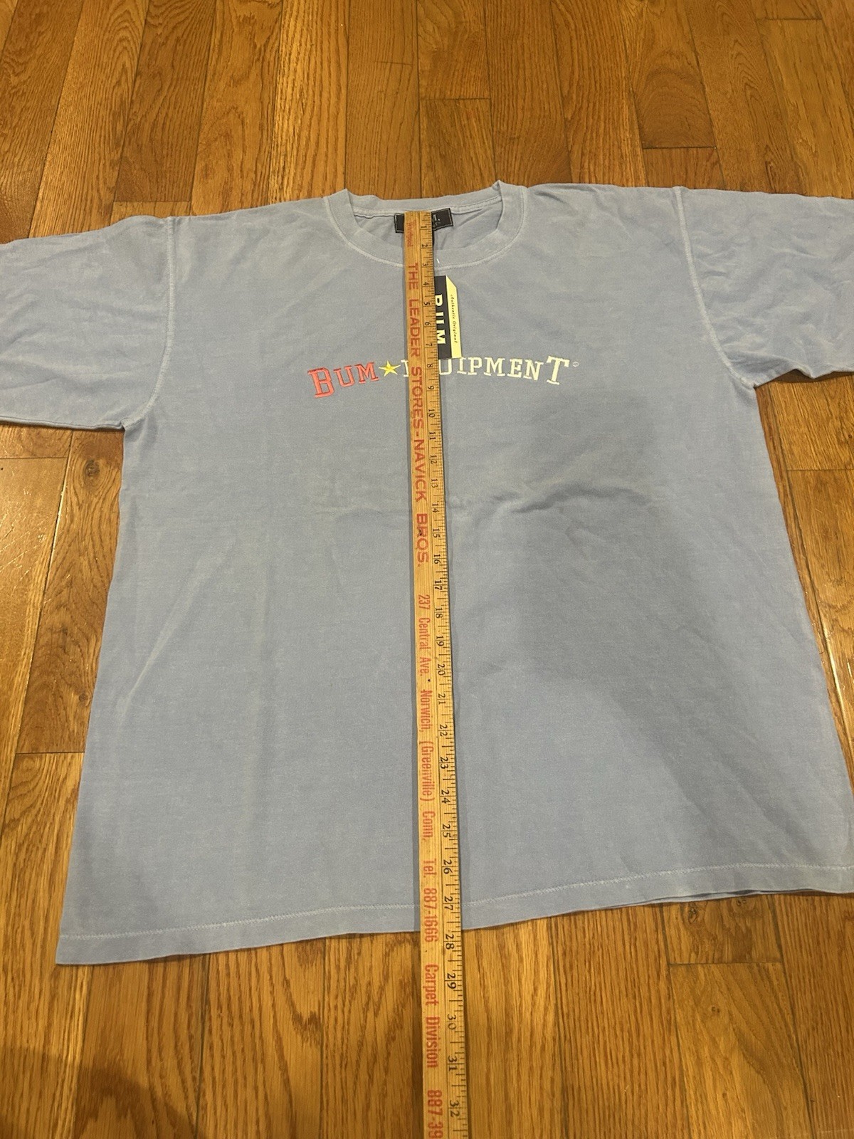 Vintage 90s BUM Equipment Tee NWT Deadstock USA Made Retro Streetwear Spellout