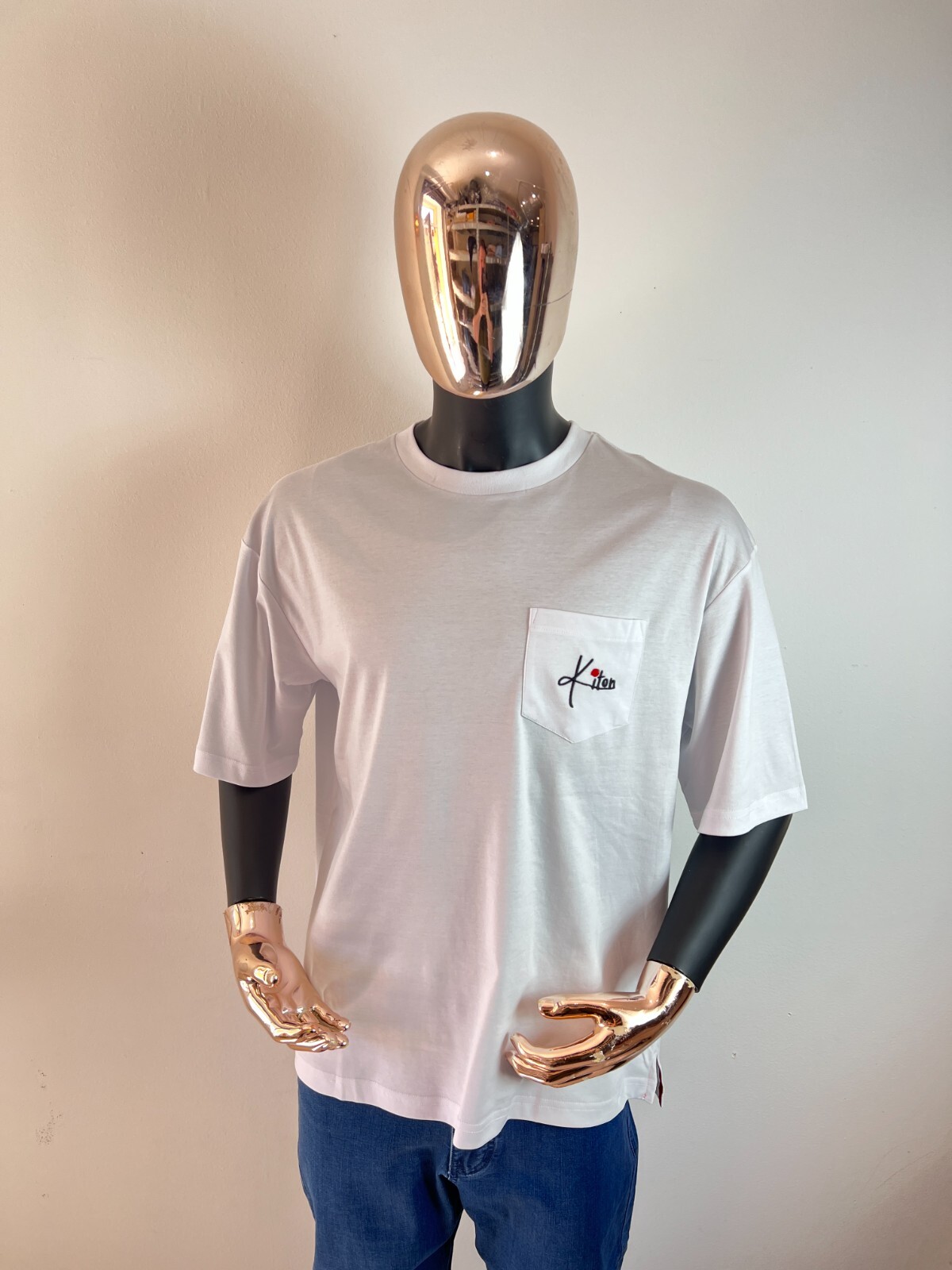 KITON Napoli Oversize Crewneck T-Shirt Size 50 / M (100% Authentic & New)