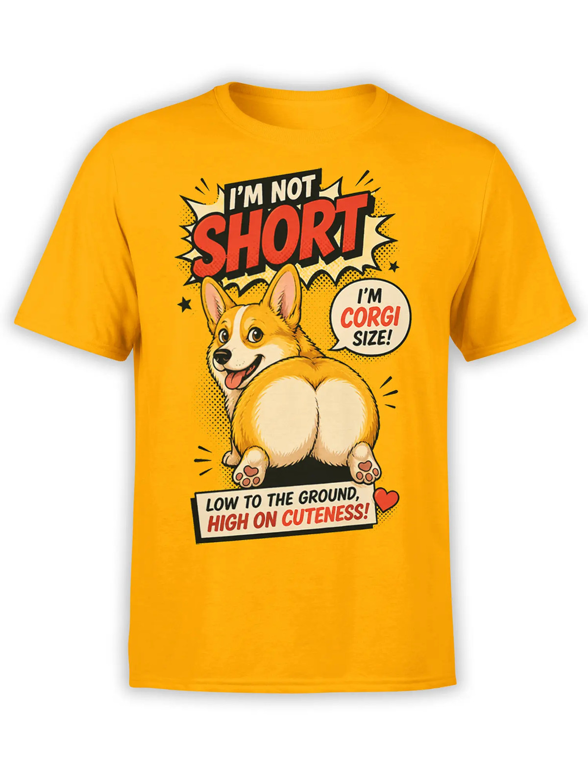 Corgi Size Attitude Dog T-Shirt | Unisex