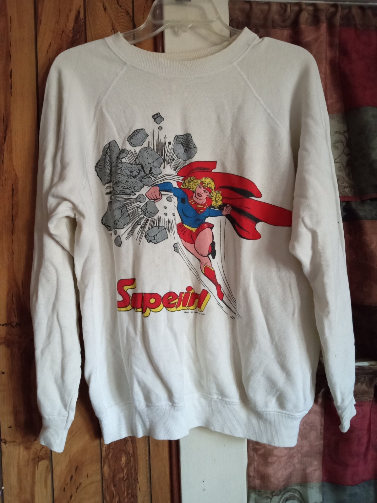 Vintage DC Comics Supergirl White Sweatshirt XL