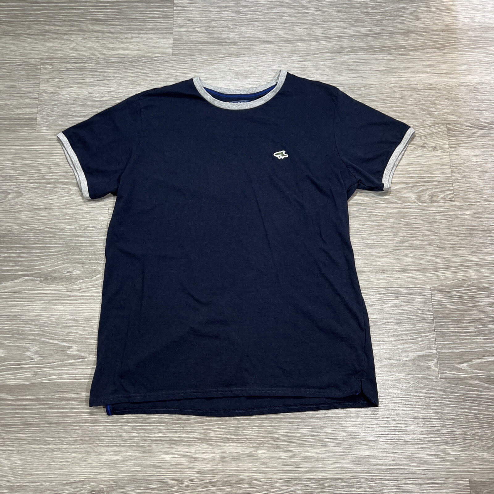 Le Shark T-Shirt Men’s 2XL Blue Gray Trim Chasing the Dream Lightweight Crewneck