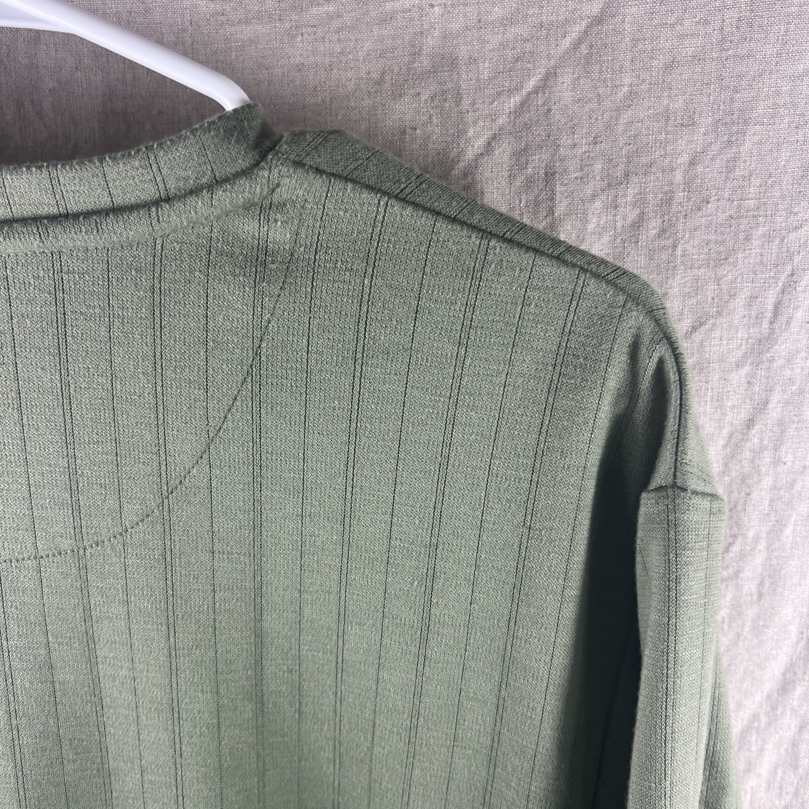 Pierre Cardin Men’s Green Short Sleeve V-Neck Casual Comfort Shirt Size Large