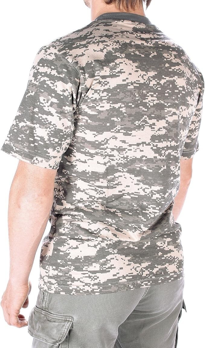 Mil-Tec 100% Cotton ACU Short Sleeve Retro Camouflage T-Shirt Size S – 3XL