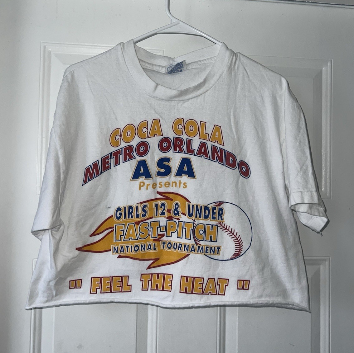 Vtg Hanes Beefy-T Men’s L White Coca-Cola Graphic Crew Neck Short Sleeve T-Shirt