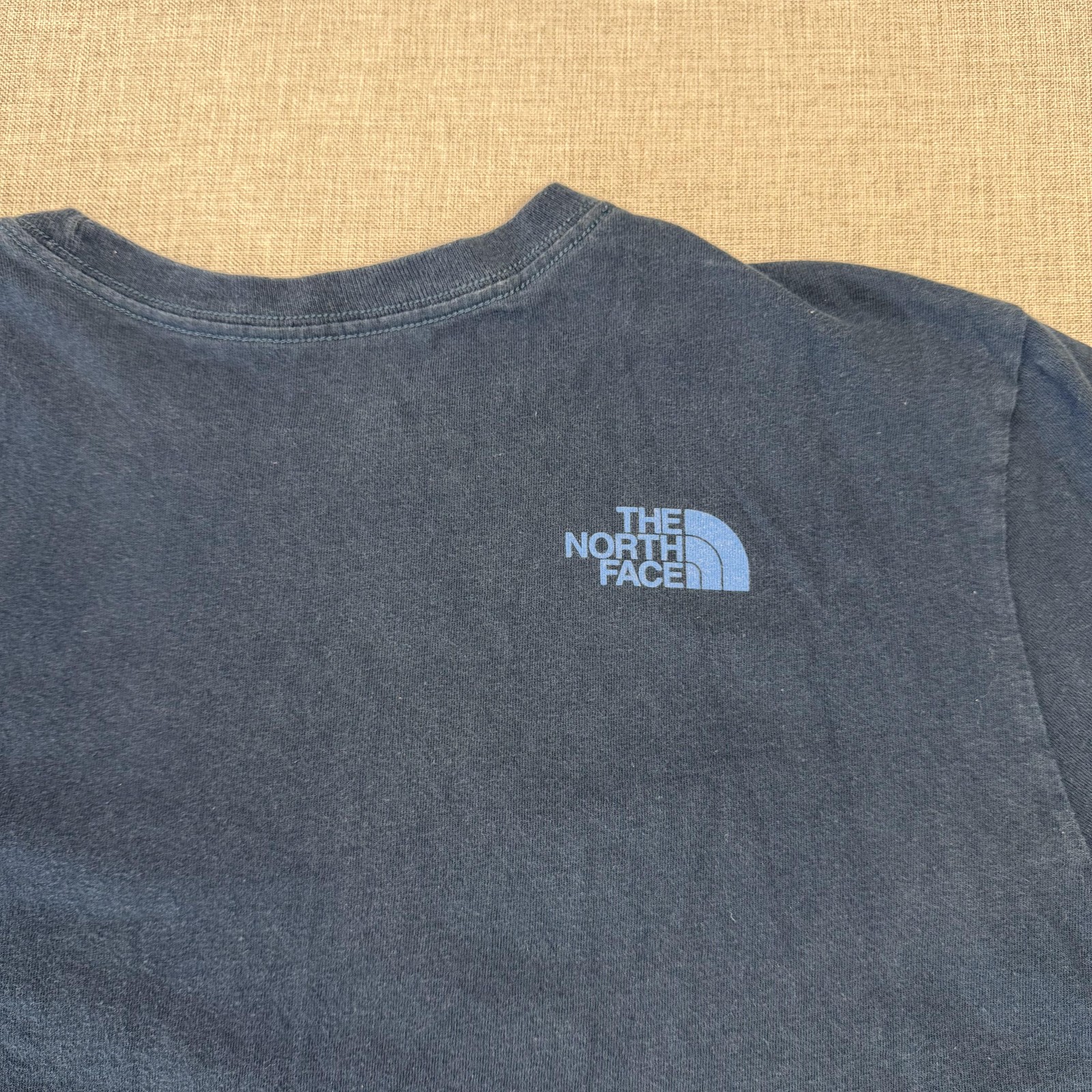 The North Face Shirt Mens Large Blue Crew Neck Short Sleeve Pack Van Graphic