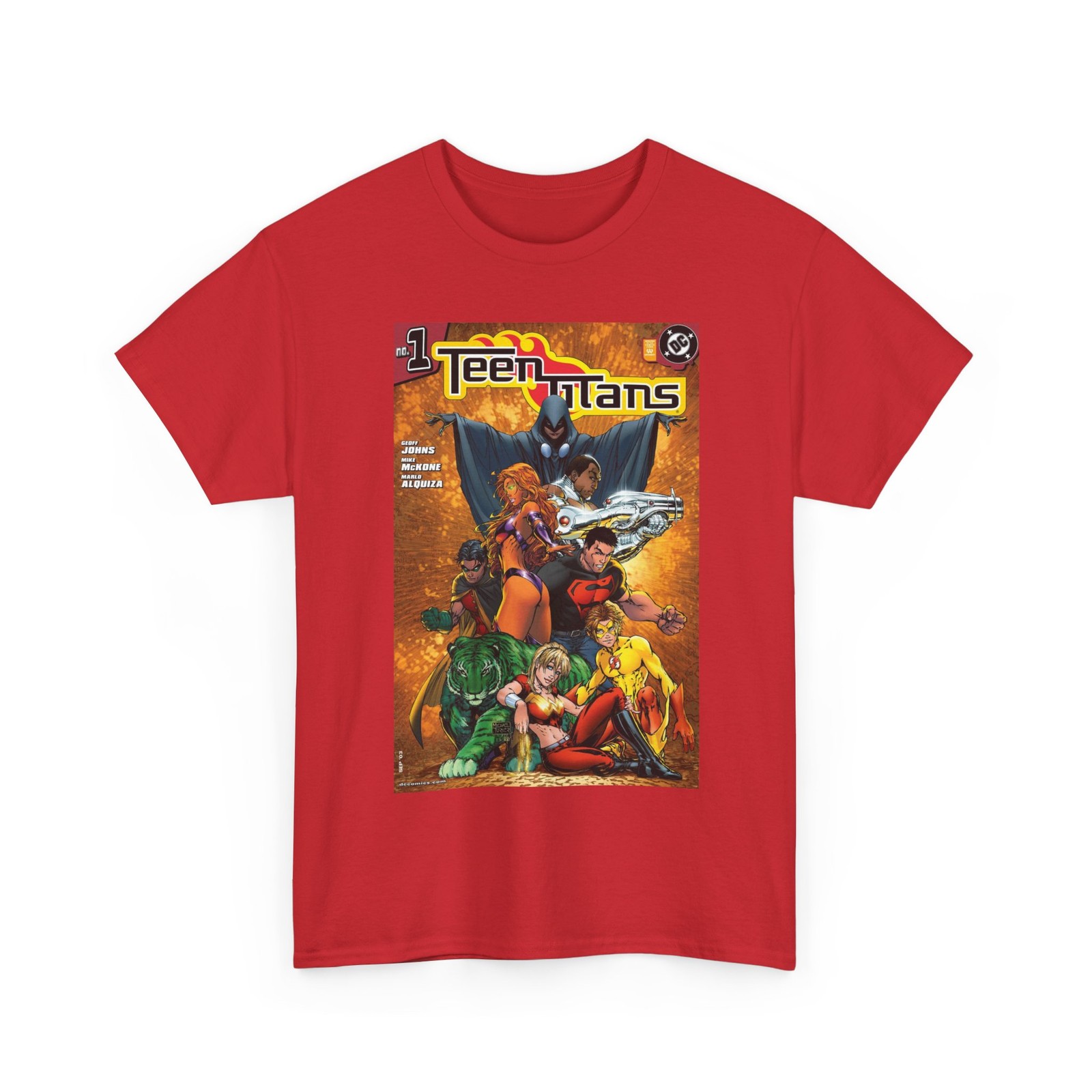 Teen Titans T-Shirt DC Comics Michael Turner Art #1 Cover 2003 Vintage-Style Tee