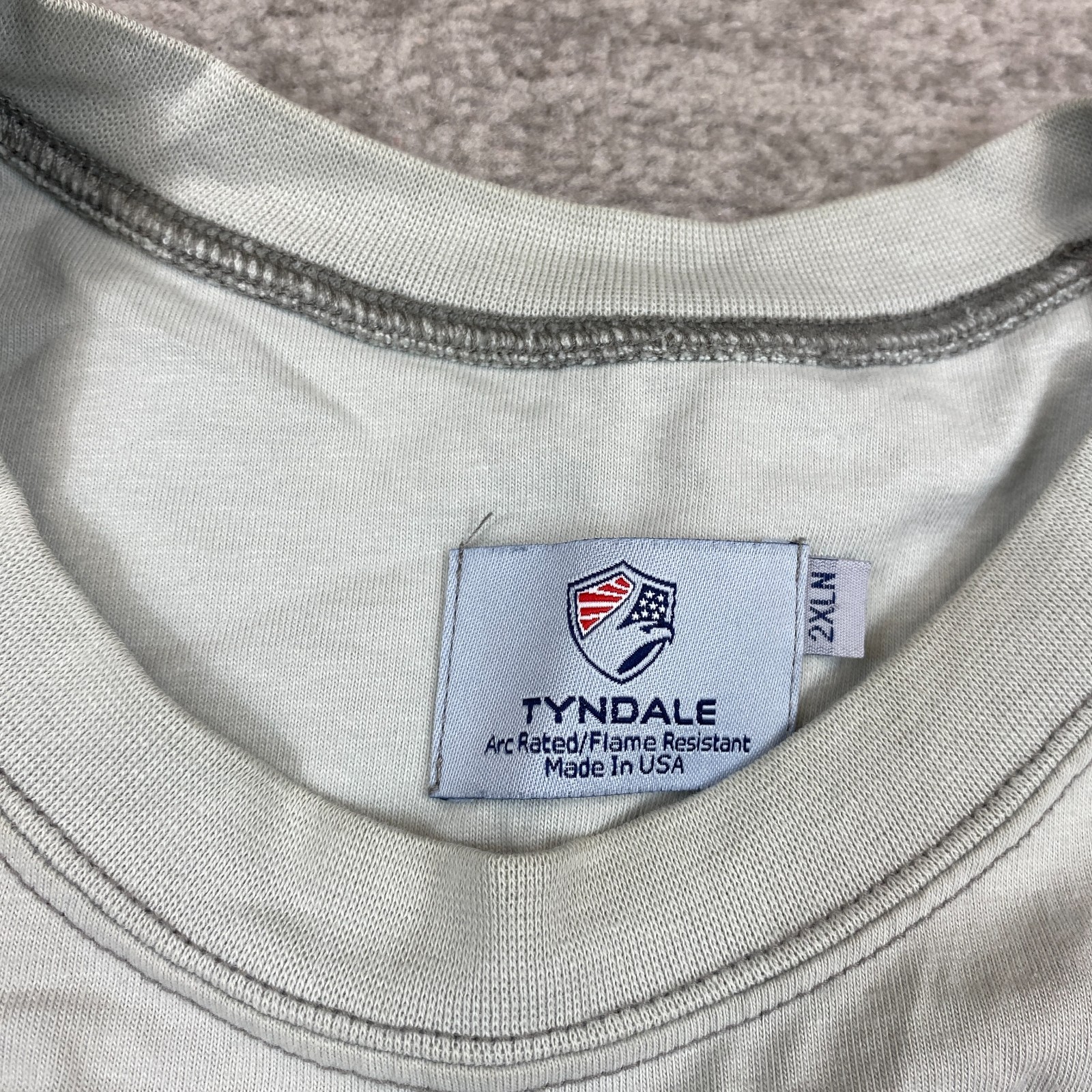 Tyndale FR Shirt 2XL XXL Long Gray CAT 2112 CAL Flame Resistant HRC ARC Rated
