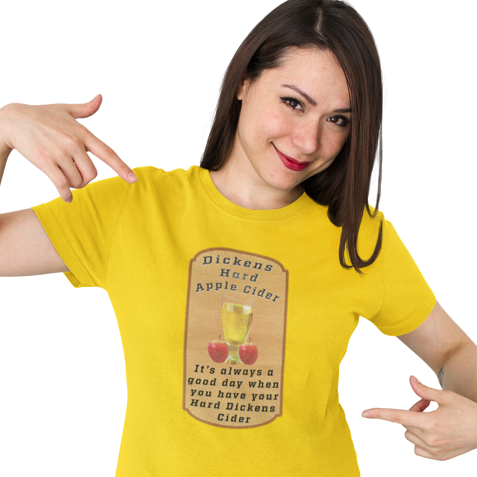 Dickens Hard Apple Cider. Funny sarcastic raunchy gift for him dad her friend