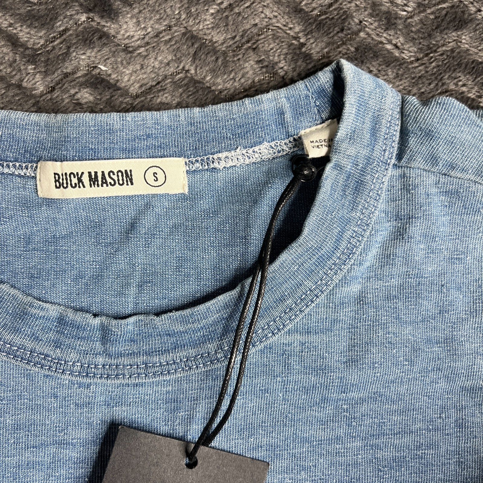 Buck Mason size S Indigo Dipped Yuma 90s Boxy T Shirt Short Sleeve NWT