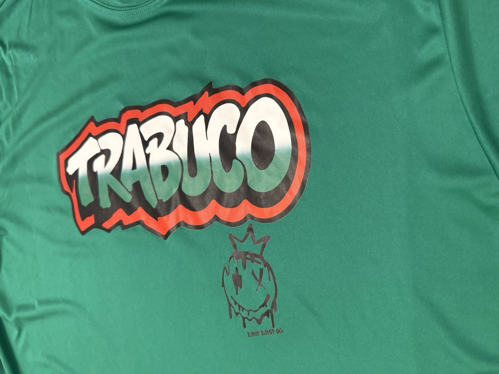 A4 Team 365 “TRABUCO” Graphic Performance T-Shirt Men’s Large Green Athletic