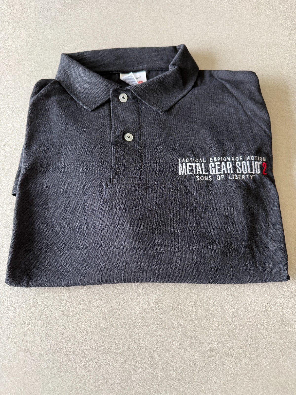 Extremely Rare Metal Gear Solid 2 Promotional Employee Polo Shirt 2001