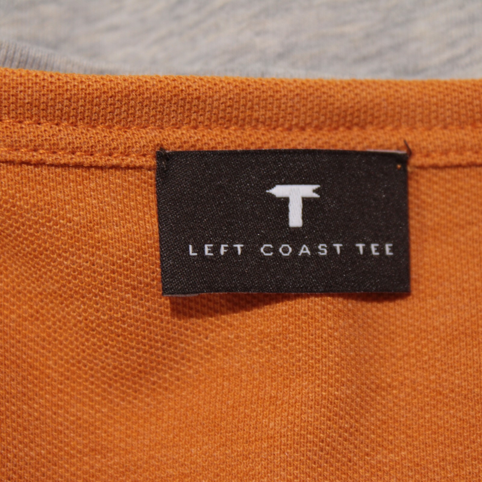 Left Coast Tee NWOT Long Sleeve Henley T-Shirt Size XXL in Gray 100% Cotton