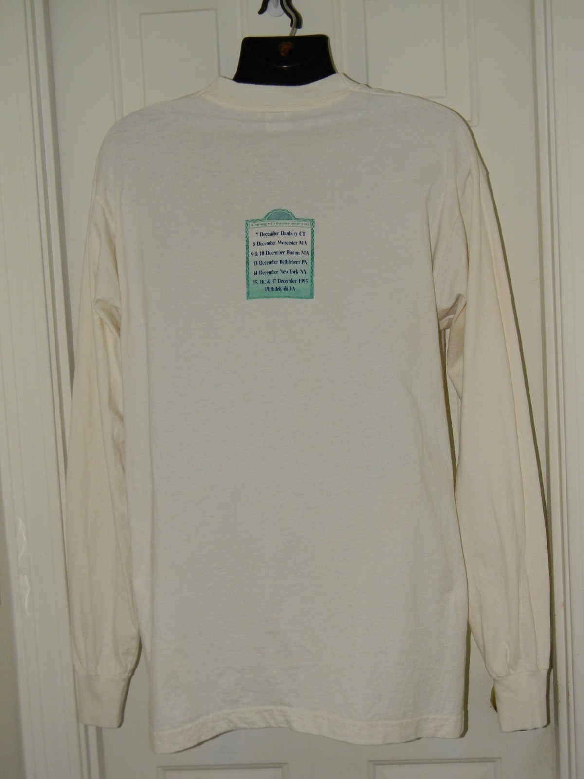 Vintage 1995 Bob Dylan Patti Smith Paradise Lost Tour Concert Shirt XL