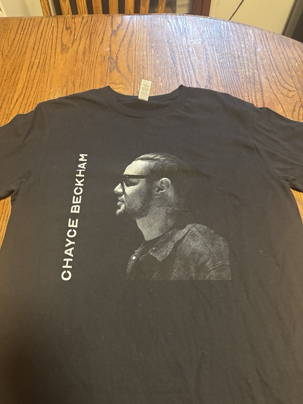 Chayce Beckham Screen Printed Black T-shirt Adult L American Idol