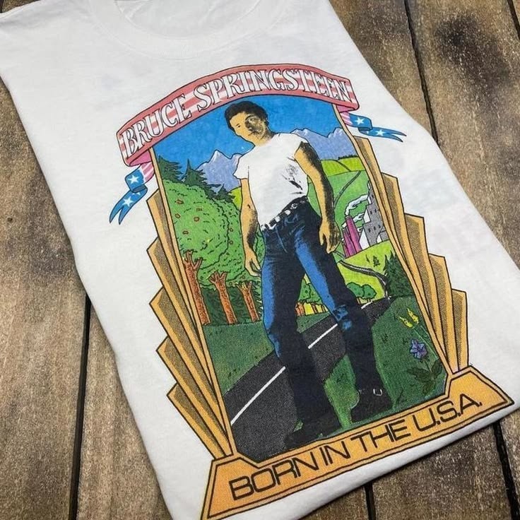 vintage 1984 Bruce Springsteen born in the usa tour shirt SG557