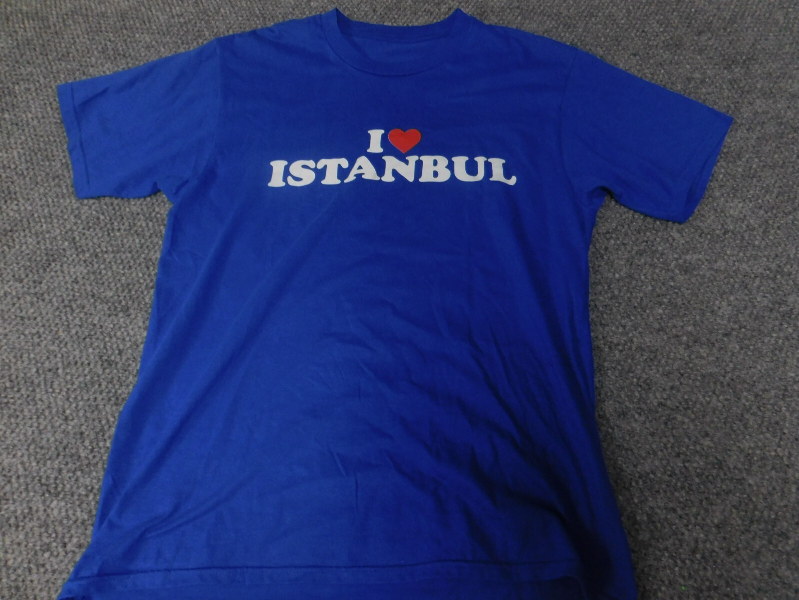 Instanbul MEns Shirt Small blue graphic