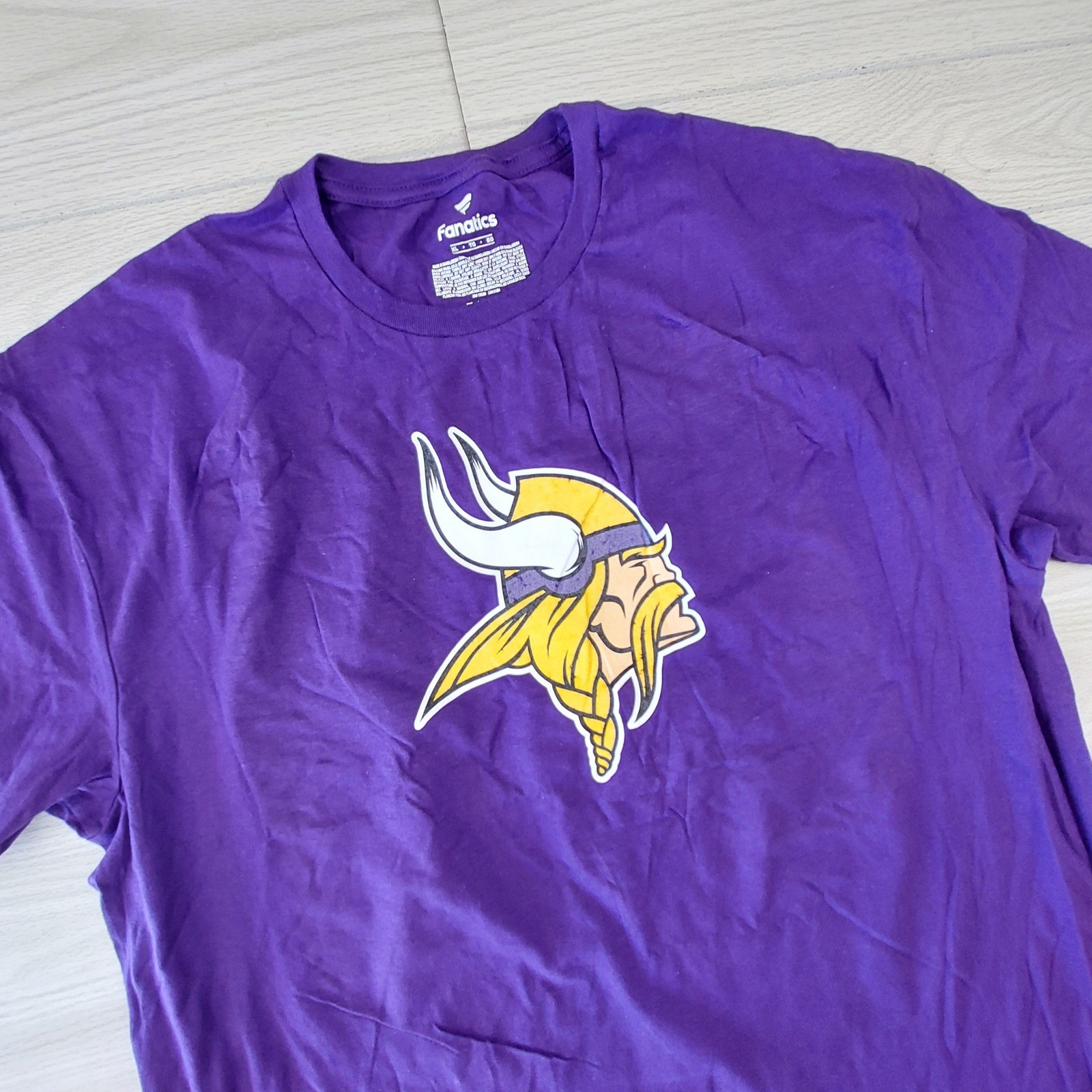 Minnesota Vikings T-Shirt Mens XL Purple NFL Football Fanatics Athletic Fan NWOT