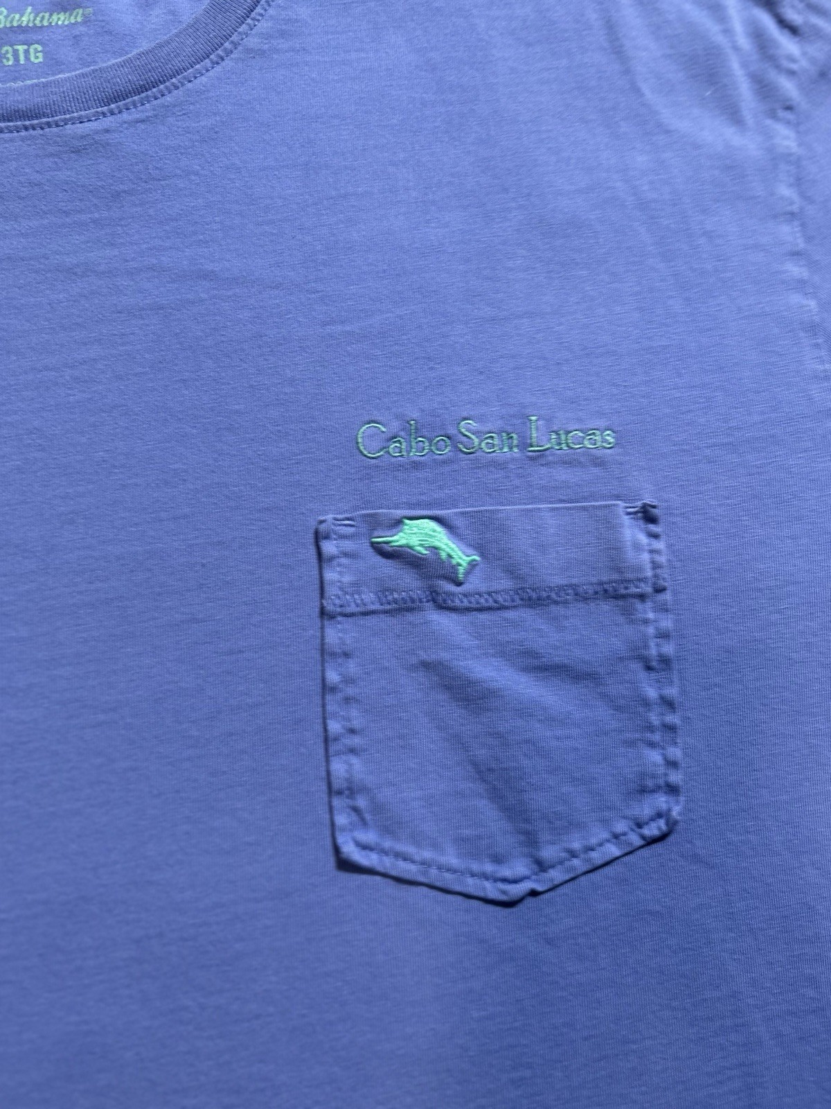 Tommy Bahama Cabo San Lucas Pocket Tee | Blue Pima Cotton Sz 3XL
