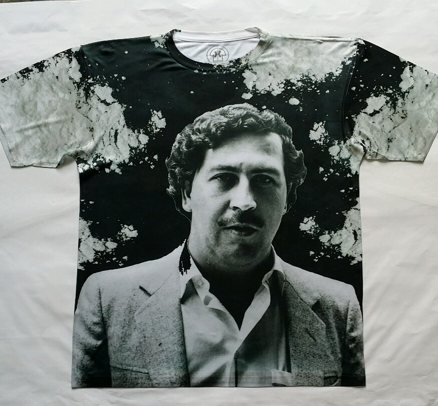 Pablo Escobar Narcos T Shirt black powder galaxy legend bred og