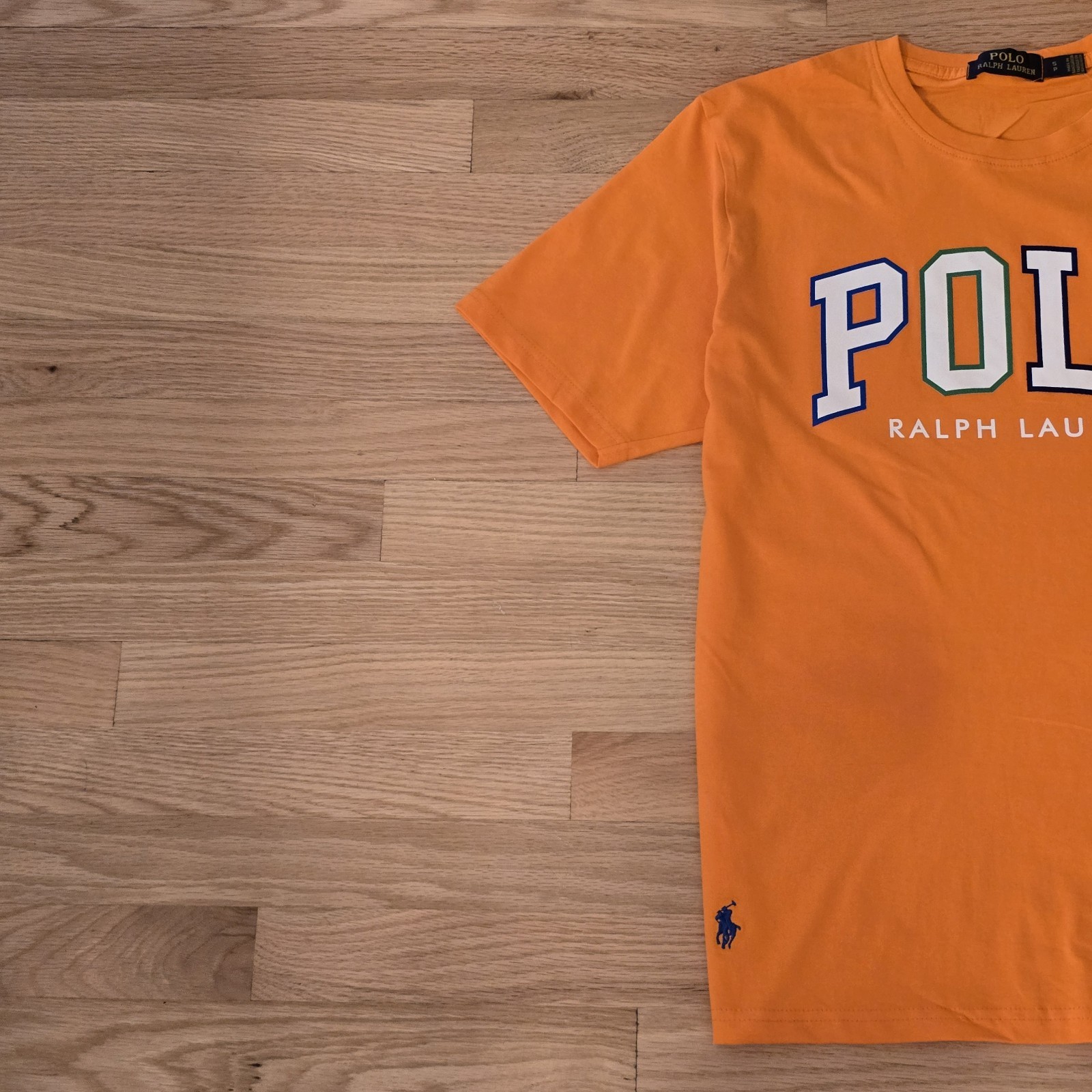 Polo Ralph Lauren Men’s Custom Slim Fit Logo Jersey T-Shirt Orange