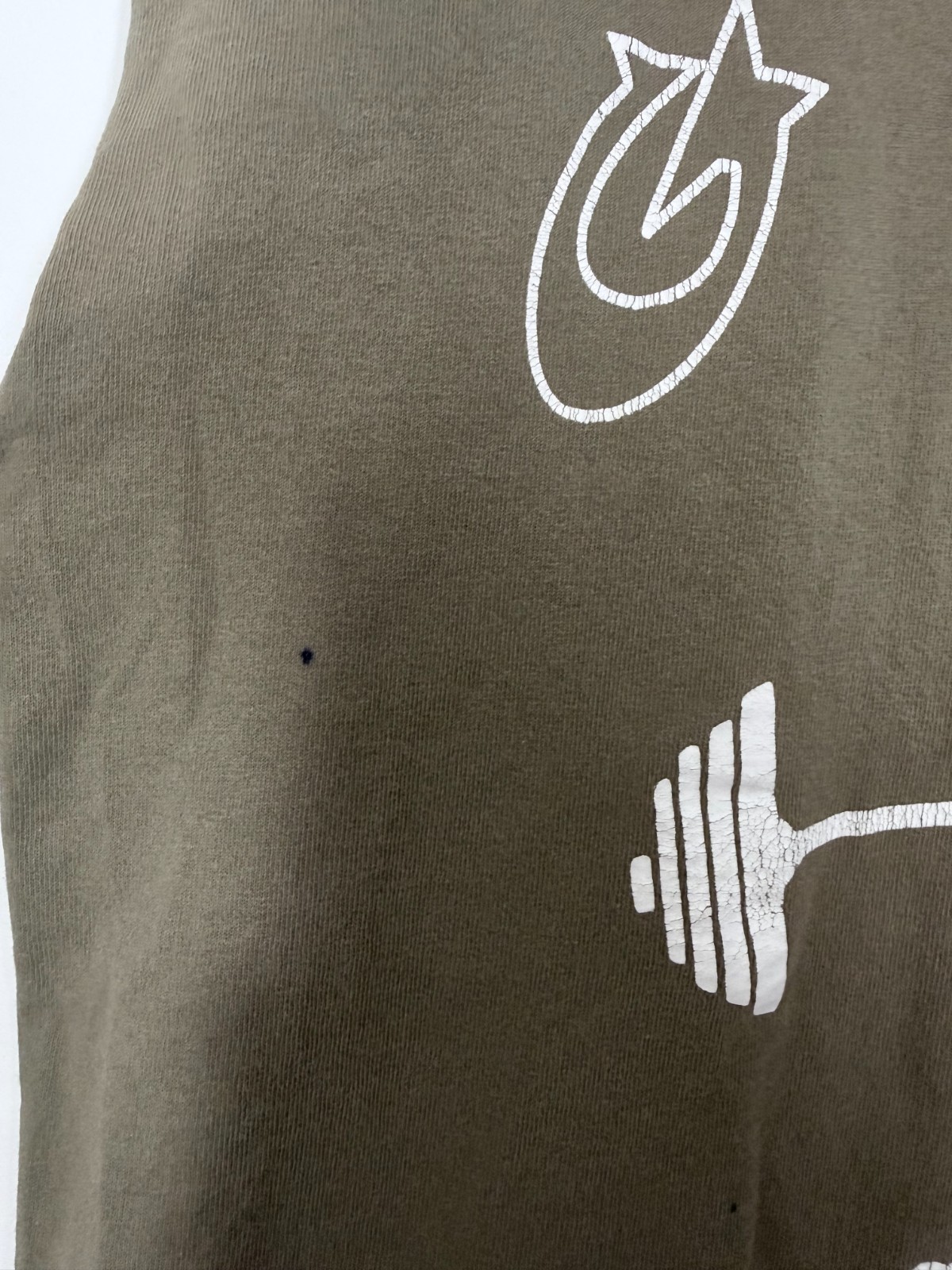 Gold’s Gym Mens Muscle Joe Bodybuilding T Shirt Sleeveless Green Size M 20.5×28