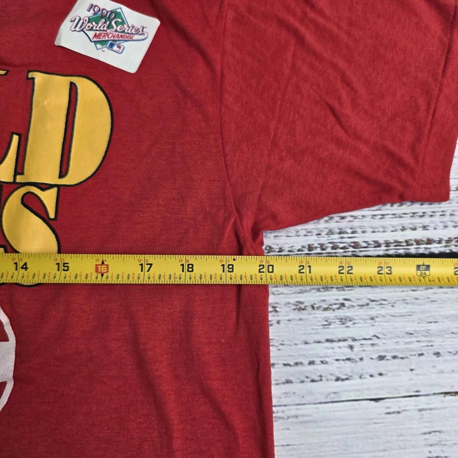 Vintage Cincinnati Reds T-Shirt Mens Large 1990s World Series Single Stitch Red