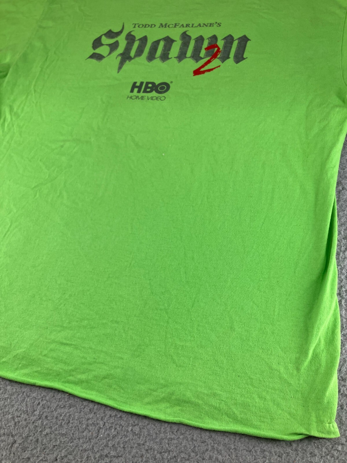 Vintage Spawn 2 Shirt Men XL Green HBO Animated Show Todd McFarlane Comics Movie