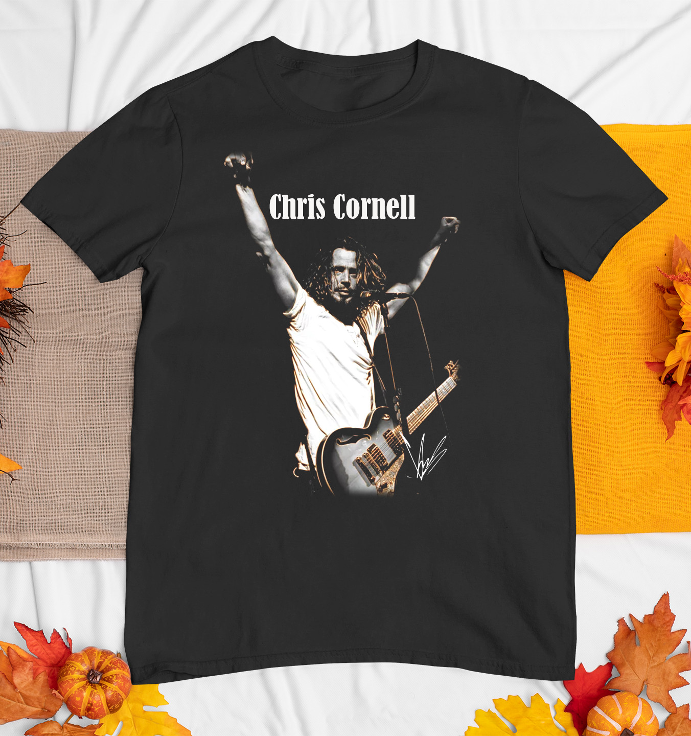 Chris Cornell Soundgarden Signature All Size S to 234XL Unisex T-Shirt OM162