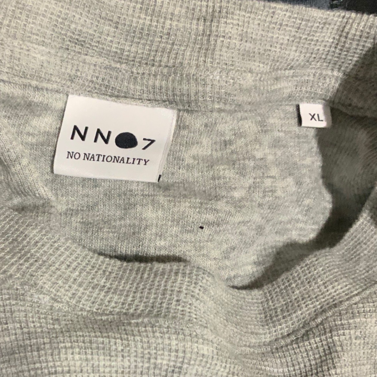 NN07 Sweater Men’s XL Cotton Modal Gray Knit Crewneck Minimalist No Nationality