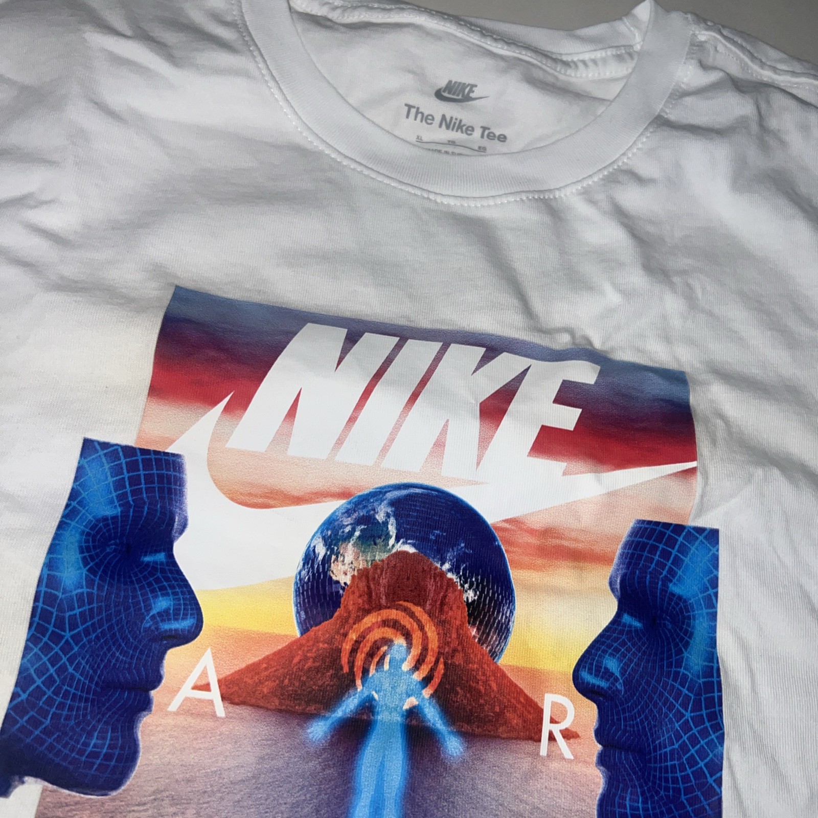 Nike Sportswear NSW Festival Photo Men’s White T-Shirt Sz XL DQ1065-100 $35 NEW