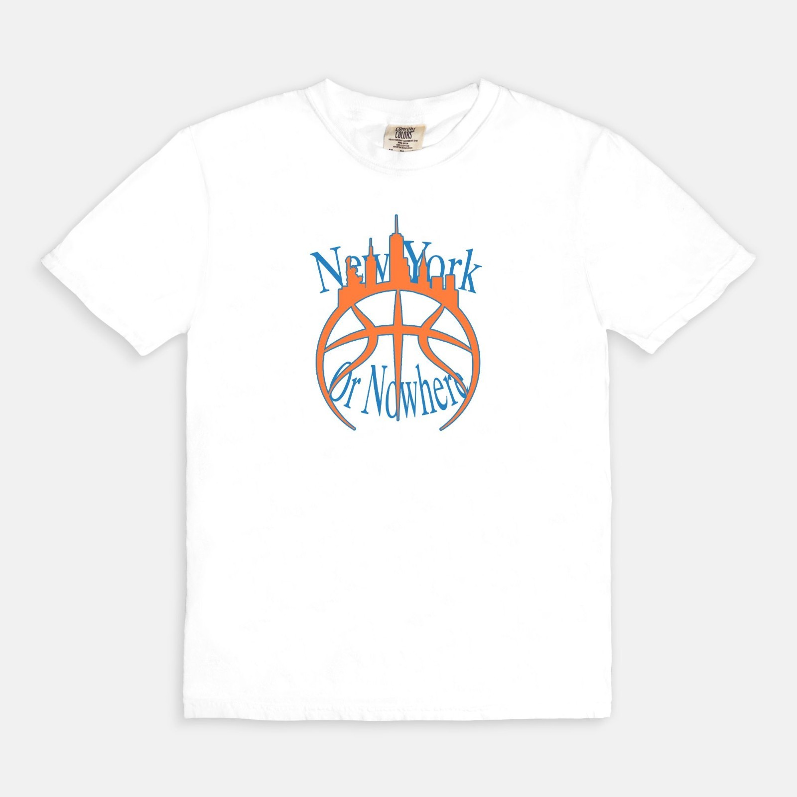 New York Or Nowhere Knicks Basketball T-Shirt Size S-4XL