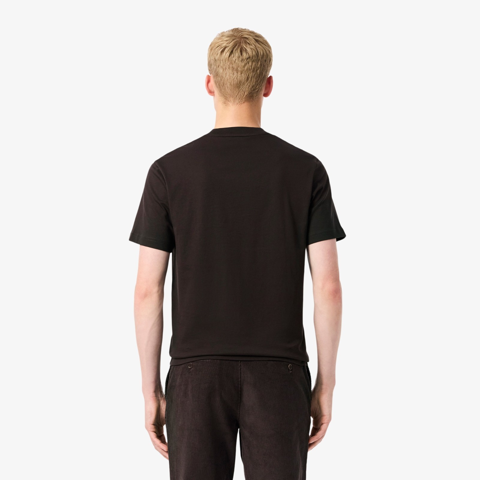 LACOSTE MEN’S CREW NECK T-SHIRT 100% COTTON art. TH7318 – WHITE and BLACK