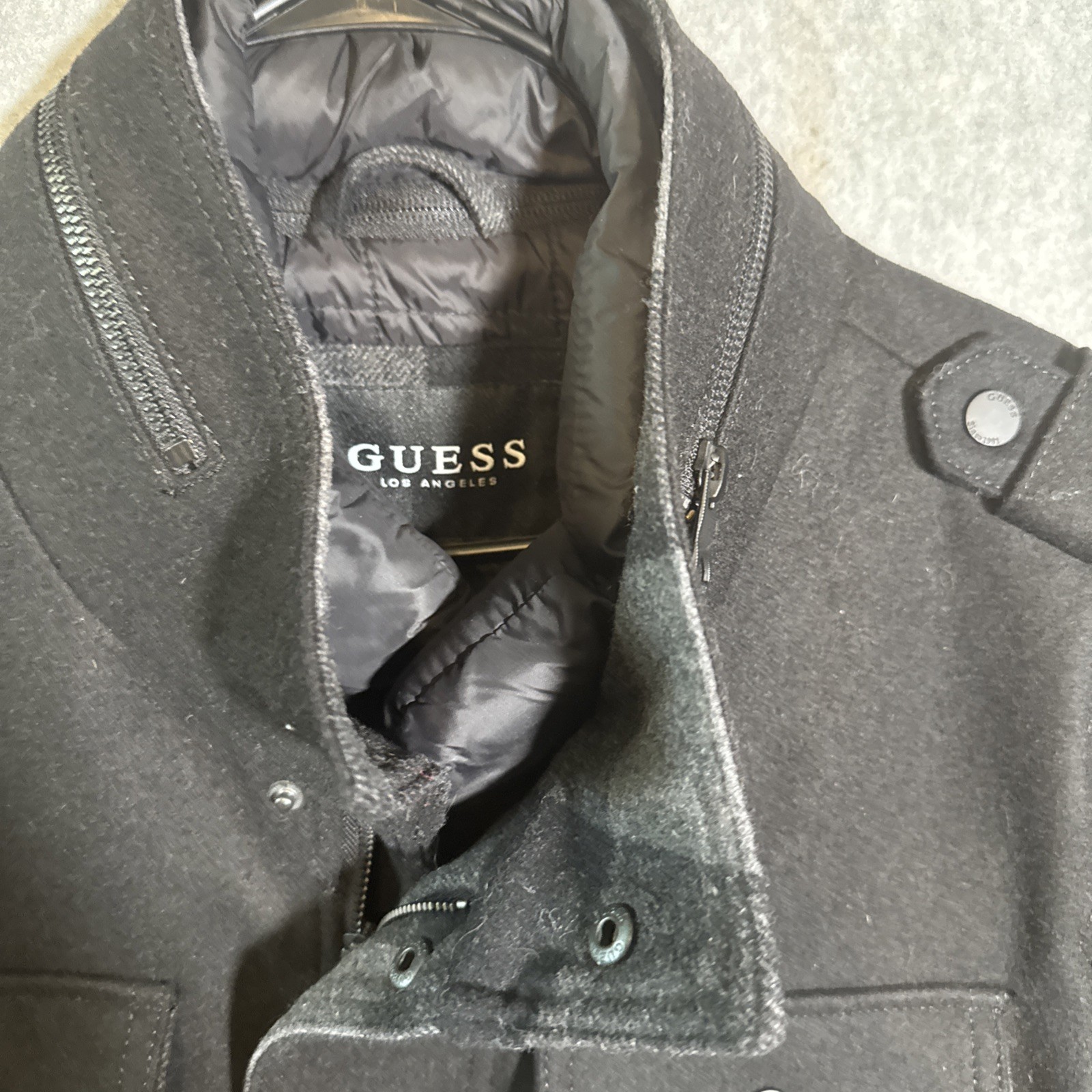 GUESS Black Jacket Size L. Dry Clean Only