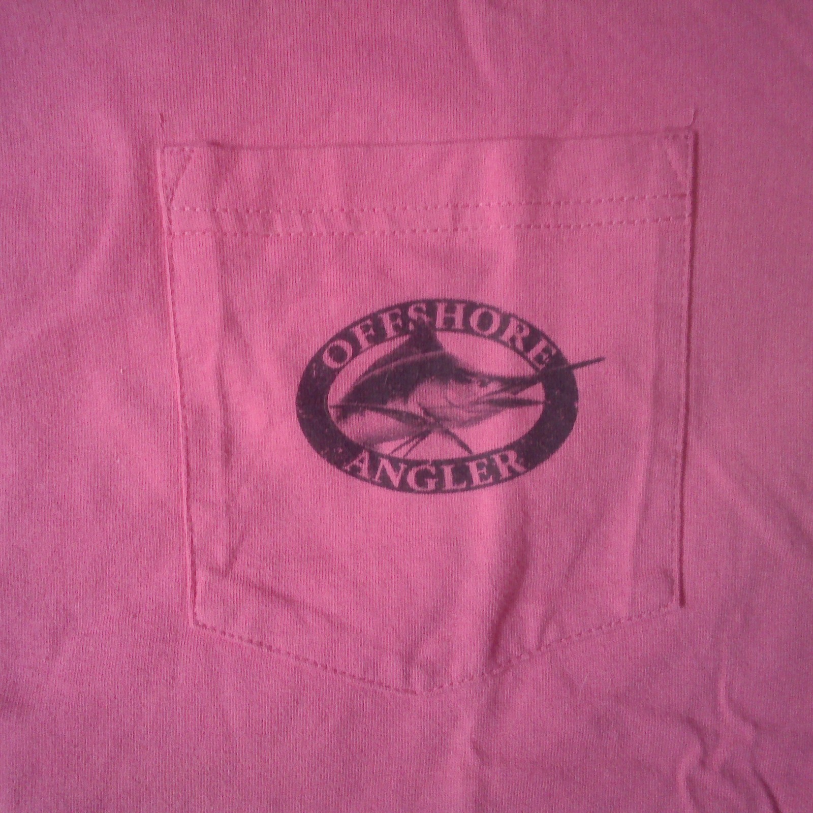 World Wide Sportsman T-shirt Adult Medium Pink w/Pocket 100% Cotton