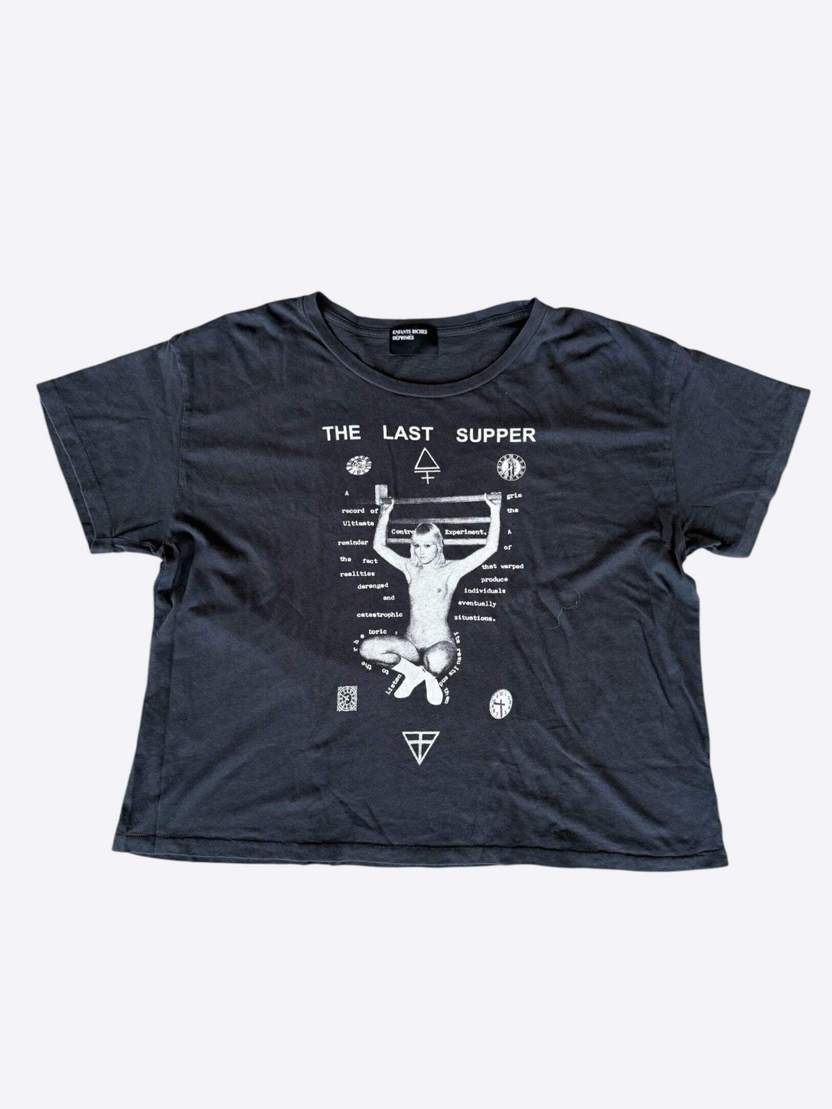 Enfants Riches Deprimes Black & White The Last Supper Graphic T-Shirt