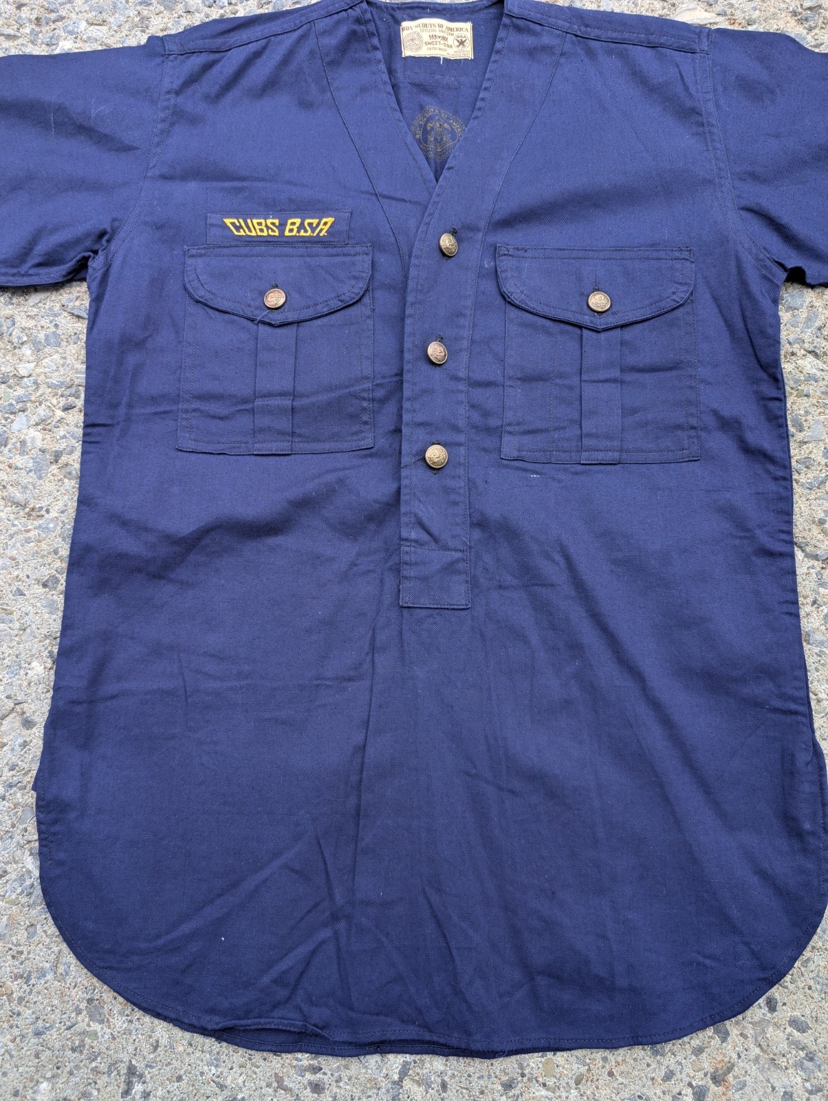Vintage 1930’s Cubs B.S.A. Uniform Shirt Sweet-Orr Tag Union Made